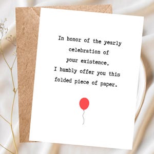 Lustig Geburtstagskarte für Ihn Für Sie Freche Geburtstagskarte Bester Freund Snarky Geburtstag Grußkarte - Gefaltetes Stück Papier Lustiger Kartentext