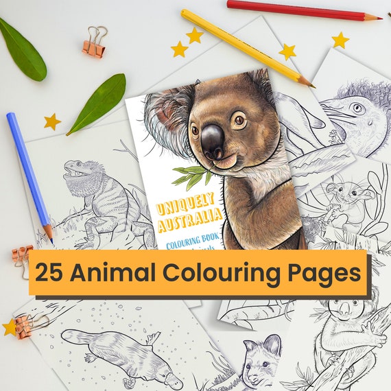 Adult Colouring Books Printable Australia Native Animal Adult