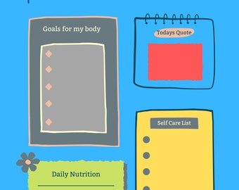 Self-Care Planner |  Self-Help | Personal Growth |  Weight Loss Tracker |  Workout Planner Fitness |  Health Goal, Meal Planner, Self Care.