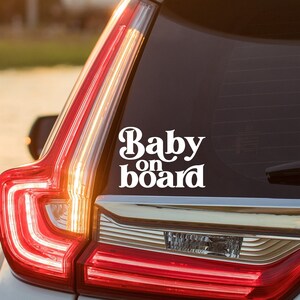 Baby On Board Vinyl Decal | Baby on Board Car Decal | Mama Car Decal