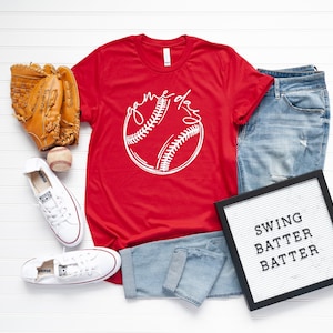 Game Day Baseball Softball T-Shirt | Baseball Girl | Softball Girl | Baseball Mom | Softball Mom | Baseball/Softball Life | UNISEX