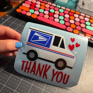 Thank you Mail Box Decals | Mail Truck Decal