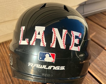 Baseball Helmet Decal, Softball Helmet Decal, Personalized Baseball and Softball Helmet Decal, Helmet Name Decal