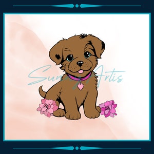 Plotter file SVG dog puppy