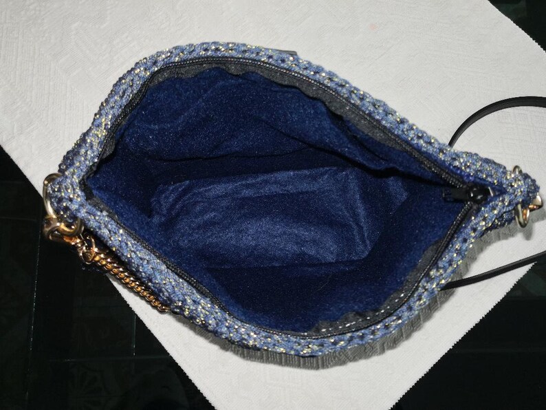 Handmade Thai swan crochet crochet bag in Italy