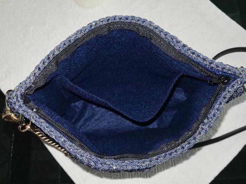 Handmade Thai swan crochet crochet bag in Italy