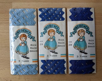 Vintage Prudence Medium Rick Rack - Original Packaging - take your pick!