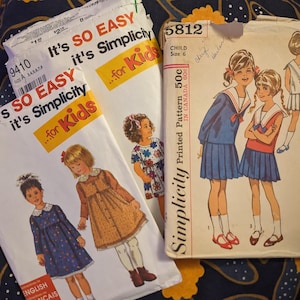 Simplicity Girls Sewing Patterns - Take Your Pick!