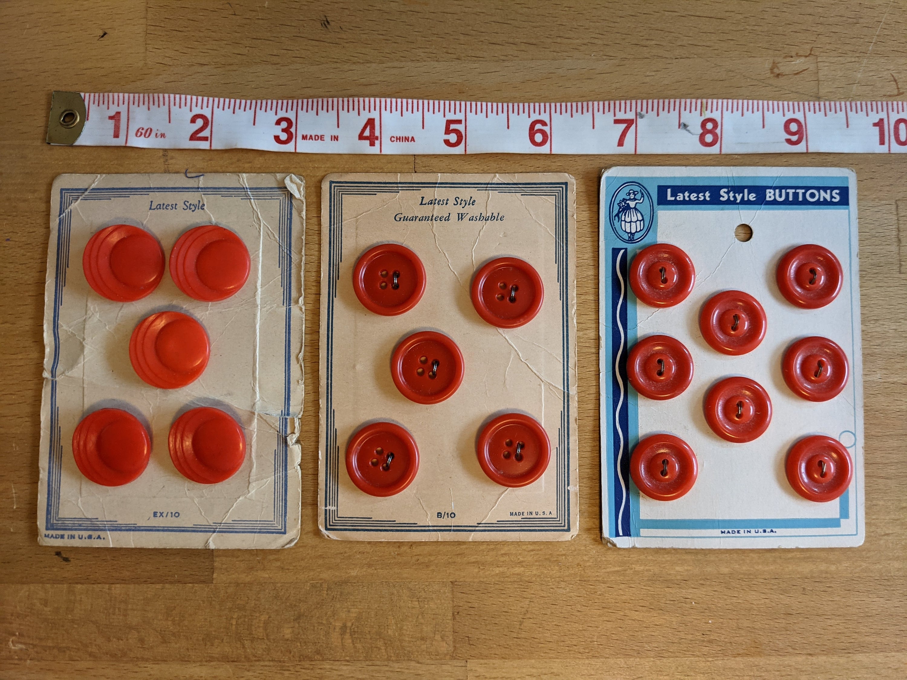 Vintage RED Buttons - Take Your Pick for Your Next Vintage Project ...