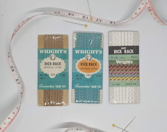 Vintage Baby Rick Rack - Original Packaging - various brands/colors