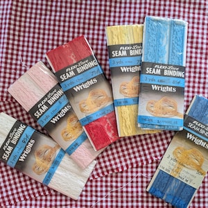 Vintage Stretch/Flexi-Lace Nylon Seam Binding - 3 yards - Various Colors!