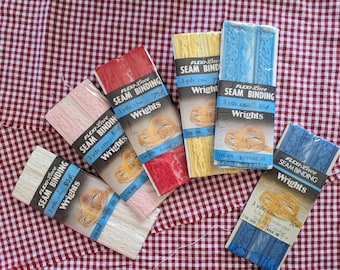 Vintage Stretch/Flexi-Lace Nylon Seam Binding - 3 yards - Various Colors!