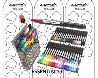 Tooli-art Color Chart - PDF Format - Etsy