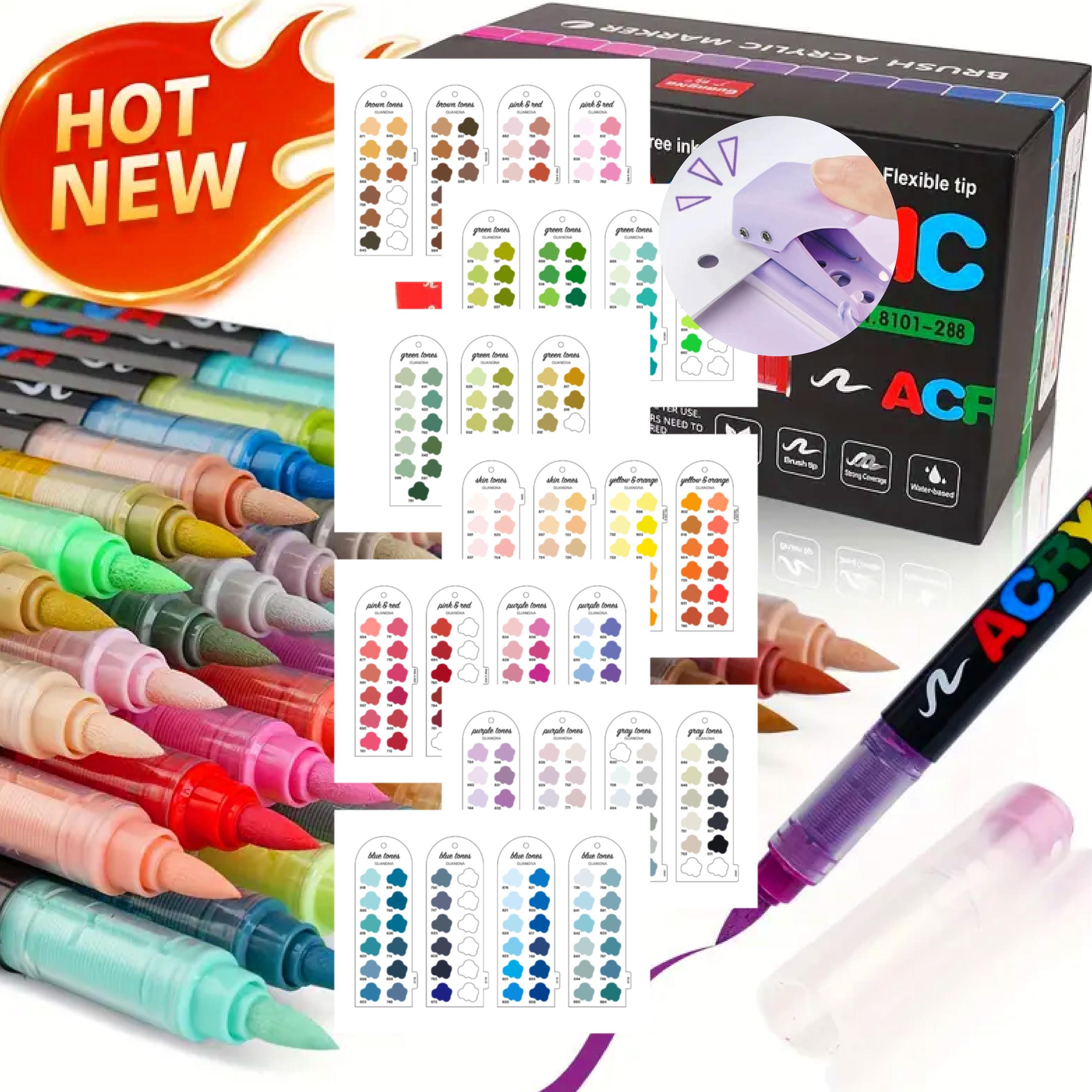 GuangNa 288ピース アクリルブラシマーカースウォッチ - デジタルPDF