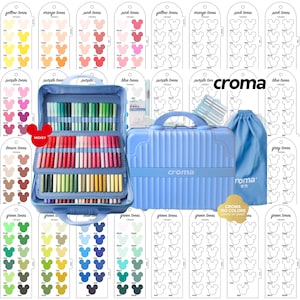 Croma 160ピース アクリルブラシマーカー見本 - デジタルPDFブラシ