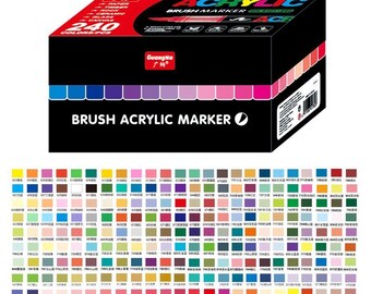 GuangNa 240ピース アクリルブラシマーカー スウォッチ - デジタルPDF