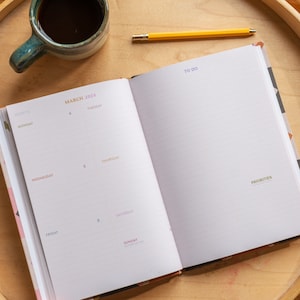 2024 Diary A5 Hardcover Week to View Planner 2024 Journal Recycled Paper Diary Mexicana image 2