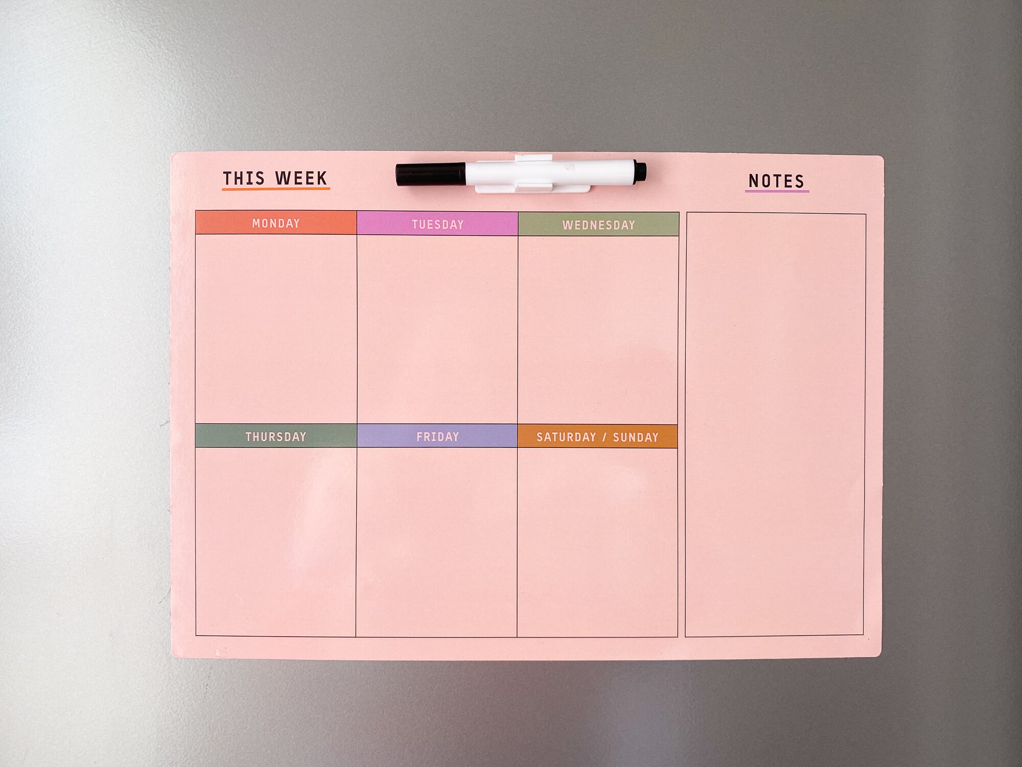 Weekly Planner & Organiser Fridge Meal Etsy UK