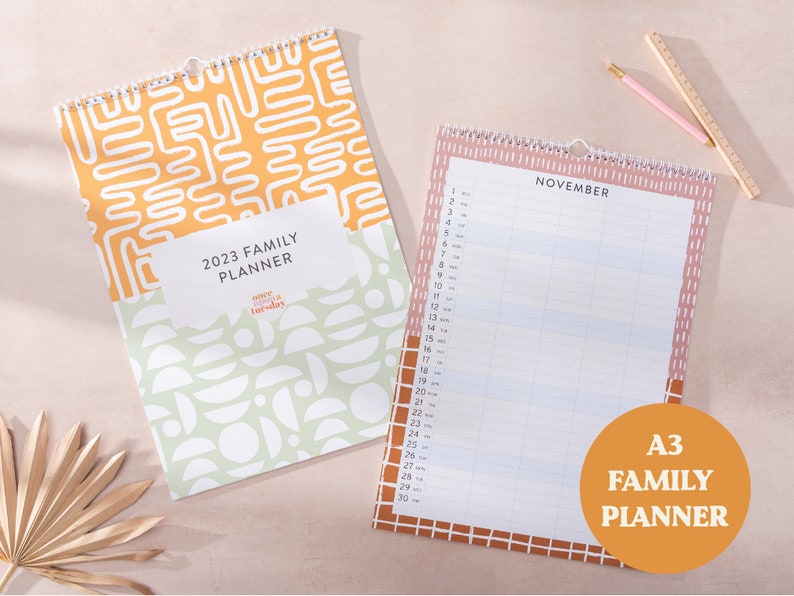 2023 Family Wall Calendar Planner Large A3 Calendar Etsy UK