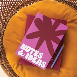 A5 Lined Notebook | Notes and Ideas | Ruled Journal | Recycled Paper | UK Made Stationery | Recycled Paper Journal | Colourful Notes