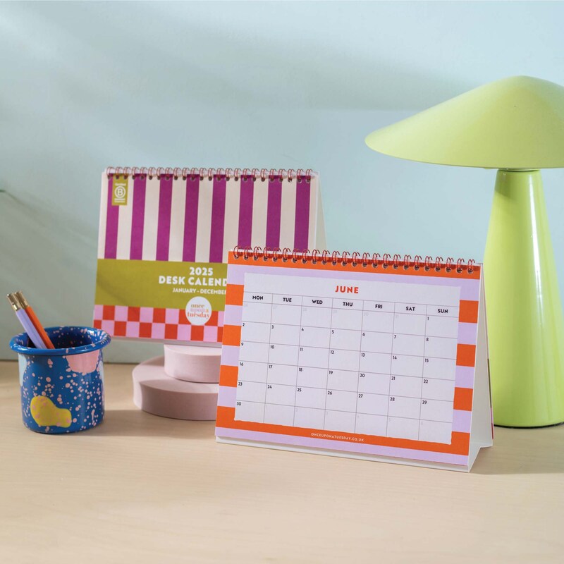 Desktop Calendar A5 Etsy