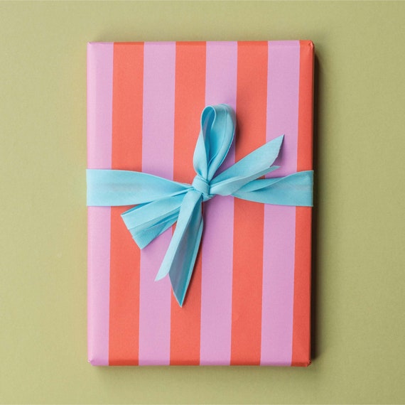 Birthday Wrapping Paper, Colorful 'Happy Birthday' On Bright Pink