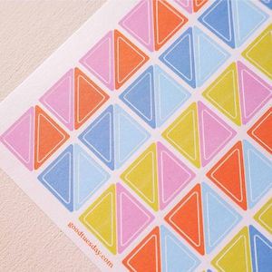 Corner and Dots Planner Stickers – Colourful, customisable stickers for calendars, diaries, and bullet journals. Made from 100% recycled, biodegradable paper.