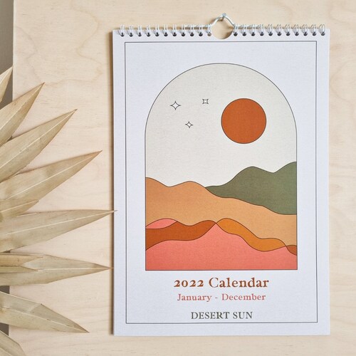 2021 Calendar Wall Planner Wildlife Art A4 Calendar Etsy