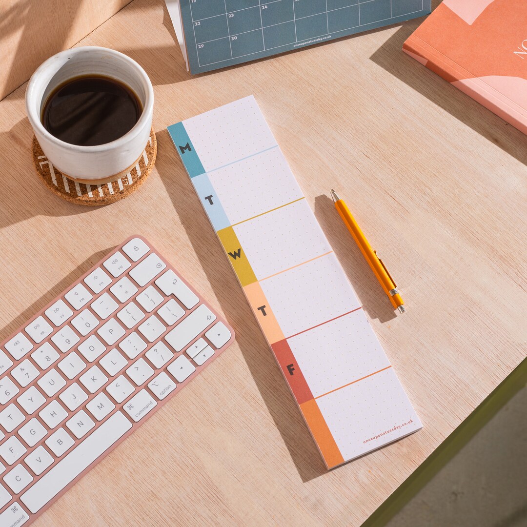 Weekly Keyboard Planner Pad Desk Planner Weekly Notepad to Do List Desk ...