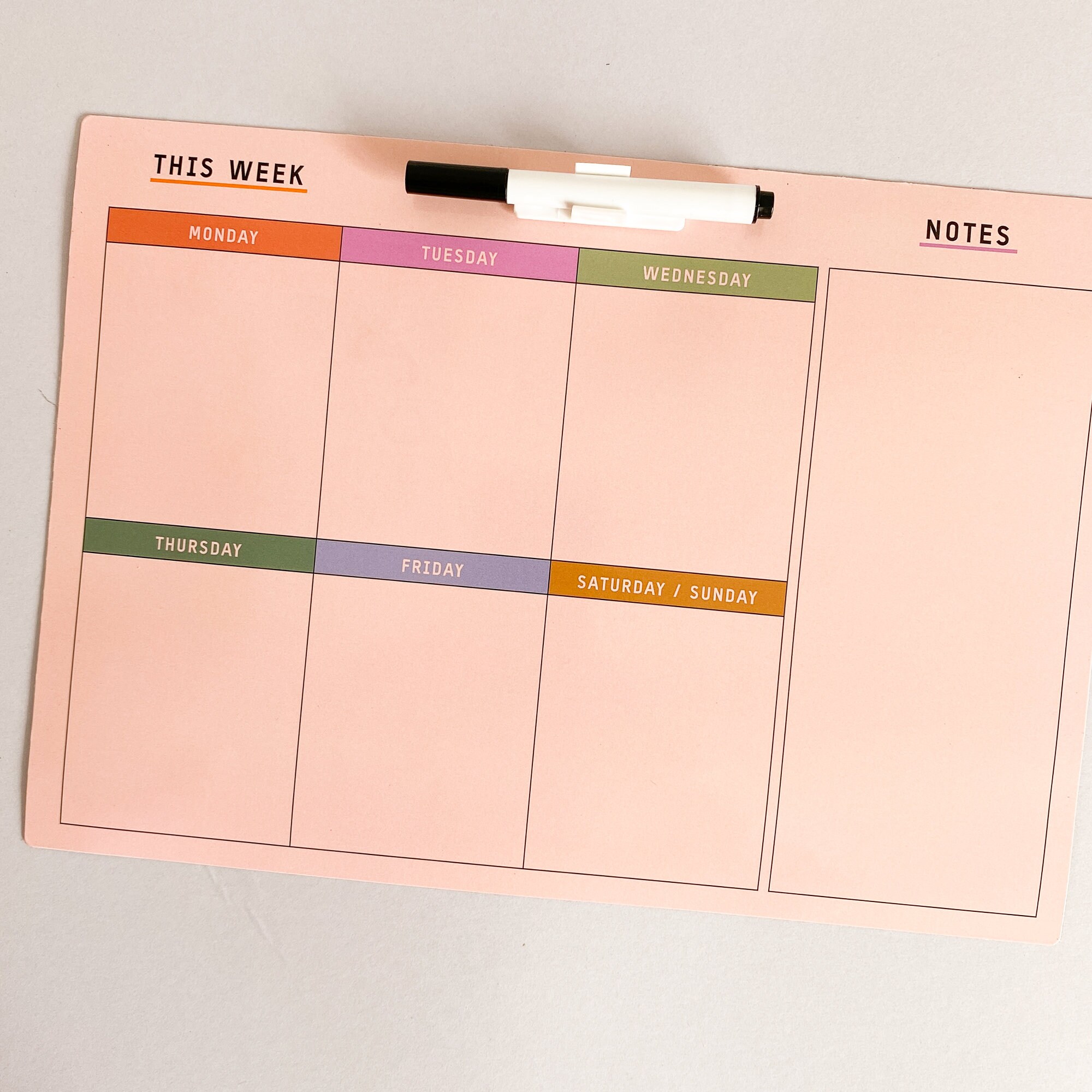 Weekly Planner & Organiser Fridge Meal Etsy UK
