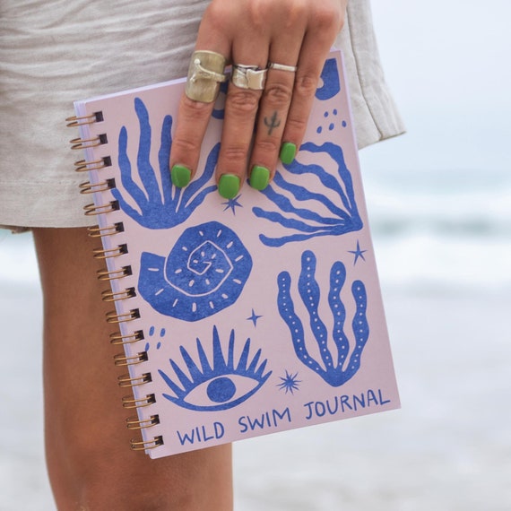 Wild Swimming Journal | Swim Gift | Cold Water Swimming | Wild Swimming Gifts | Swim Journal | Swim Log Book | Ocean Inspired | Mermaids