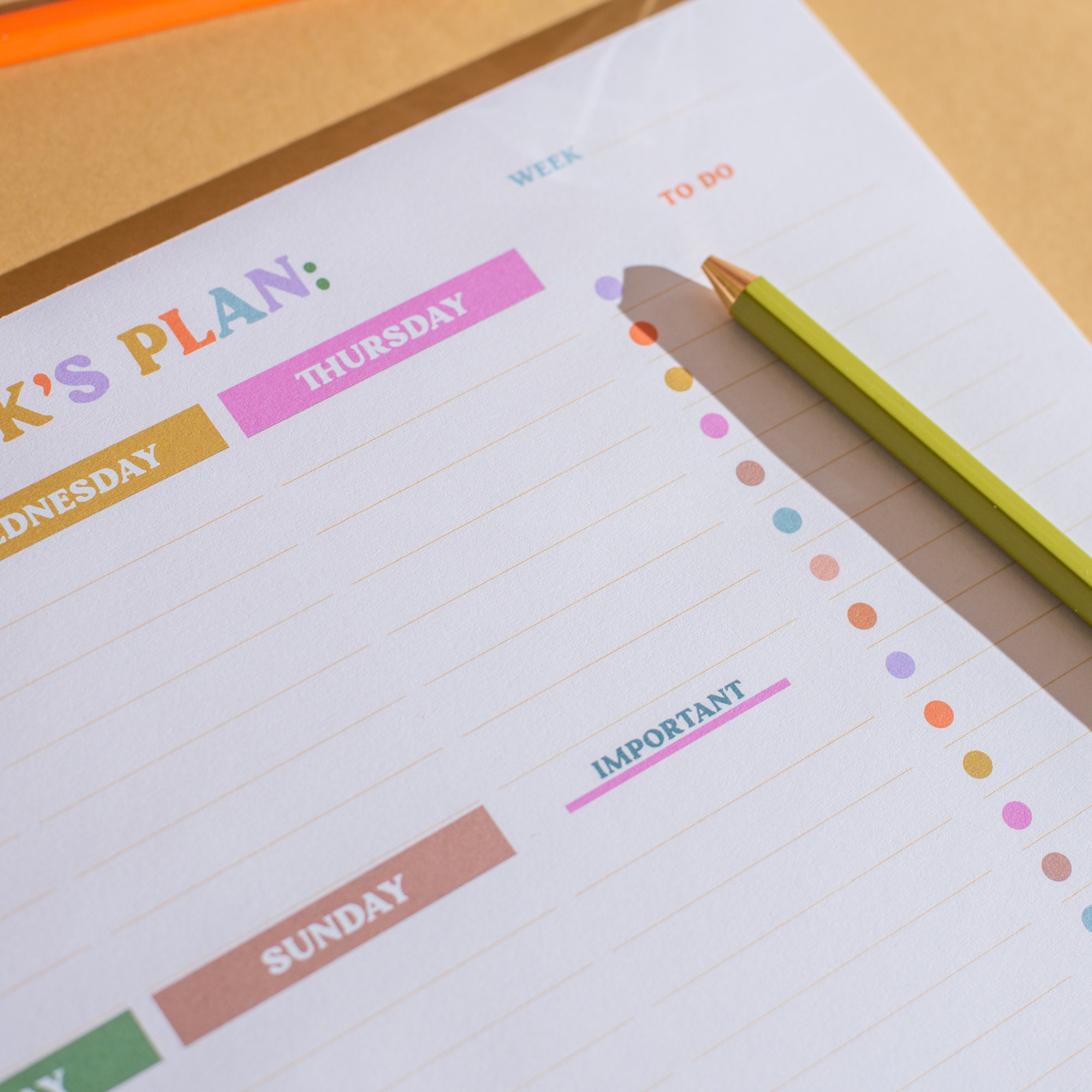 Weekly & Daily Planner Pad Set You Got This | Colourful | Desk Planner ...