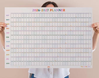 2026-2027 Wall Planner This Is The Year | Academic Year Planner | Monthly Planner | Year to View