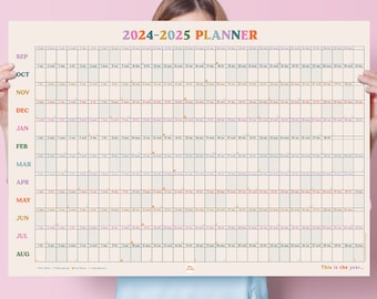 2024-2025 Wandplaner This Is The Year | Akademisches Jahr Planer | Monatsplaner | Jahr zur Ansicht