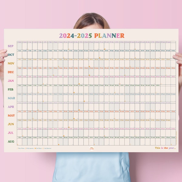2024-2025 Wall Planner This Is The Year | Academic Year Planner | Monthly Planner | Year to View