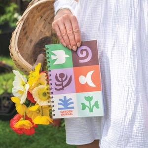 A5 Garten Journal Garten Planer | Notizbuch | Fünfjahres Garten Logbuch | Saisonale To-Do-Liste | Pflanzentracker | Formen der Natur