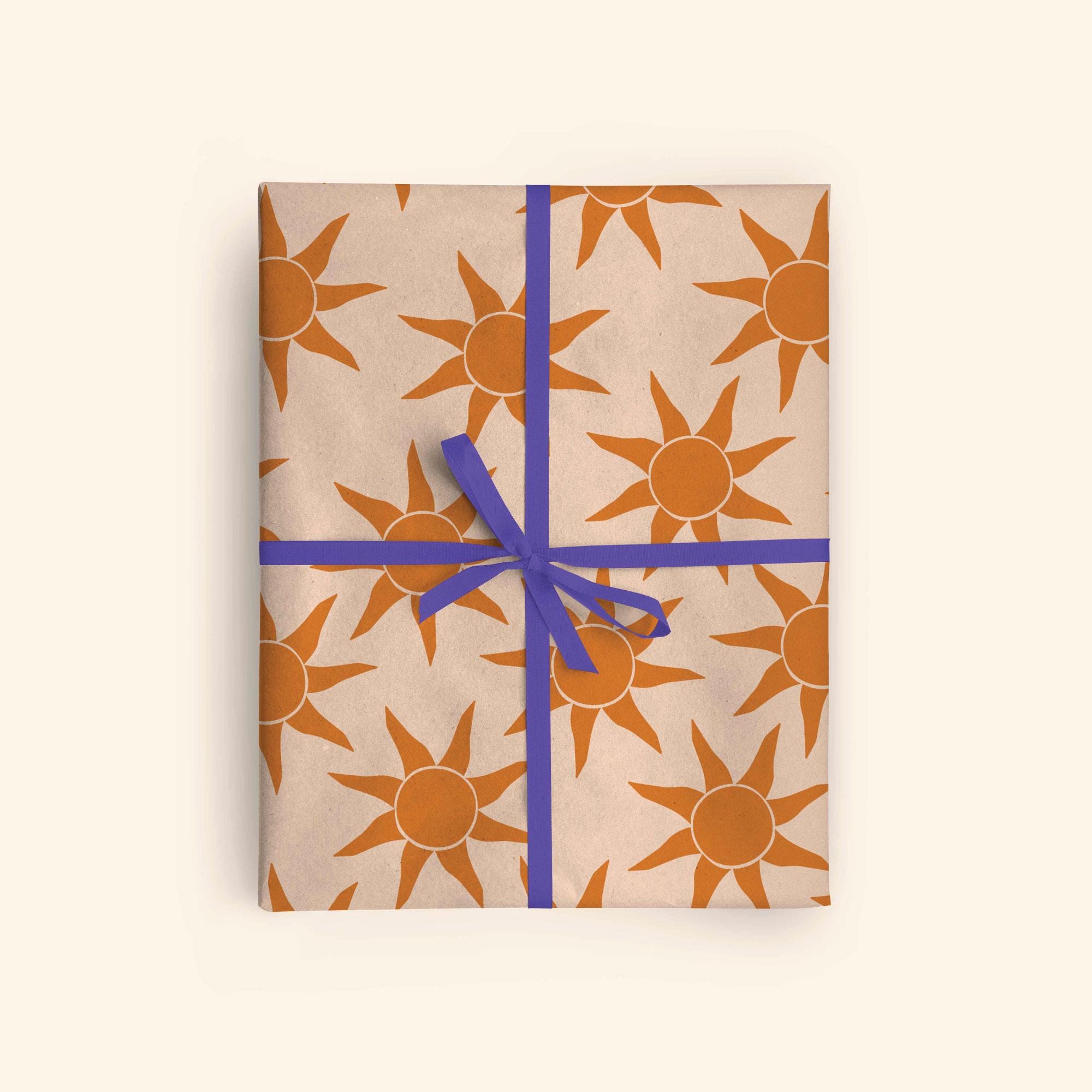Sun Print Wrapping Paper | Colourful Gift Wrap | Recycled Wrapping ...