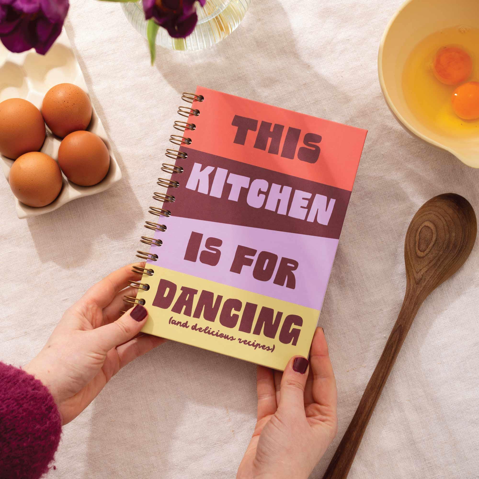 A5 Recipe Organiser Cooking Gift Your Own Recipe Book Cookbook Family Cookbook Recipe Journal Kitchen Dancing Hardback