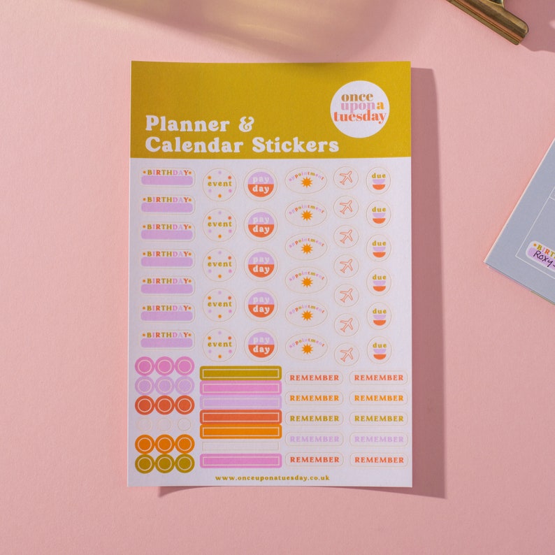 Planner & Calendar Stickers Journal Stickers Everyday Etsy