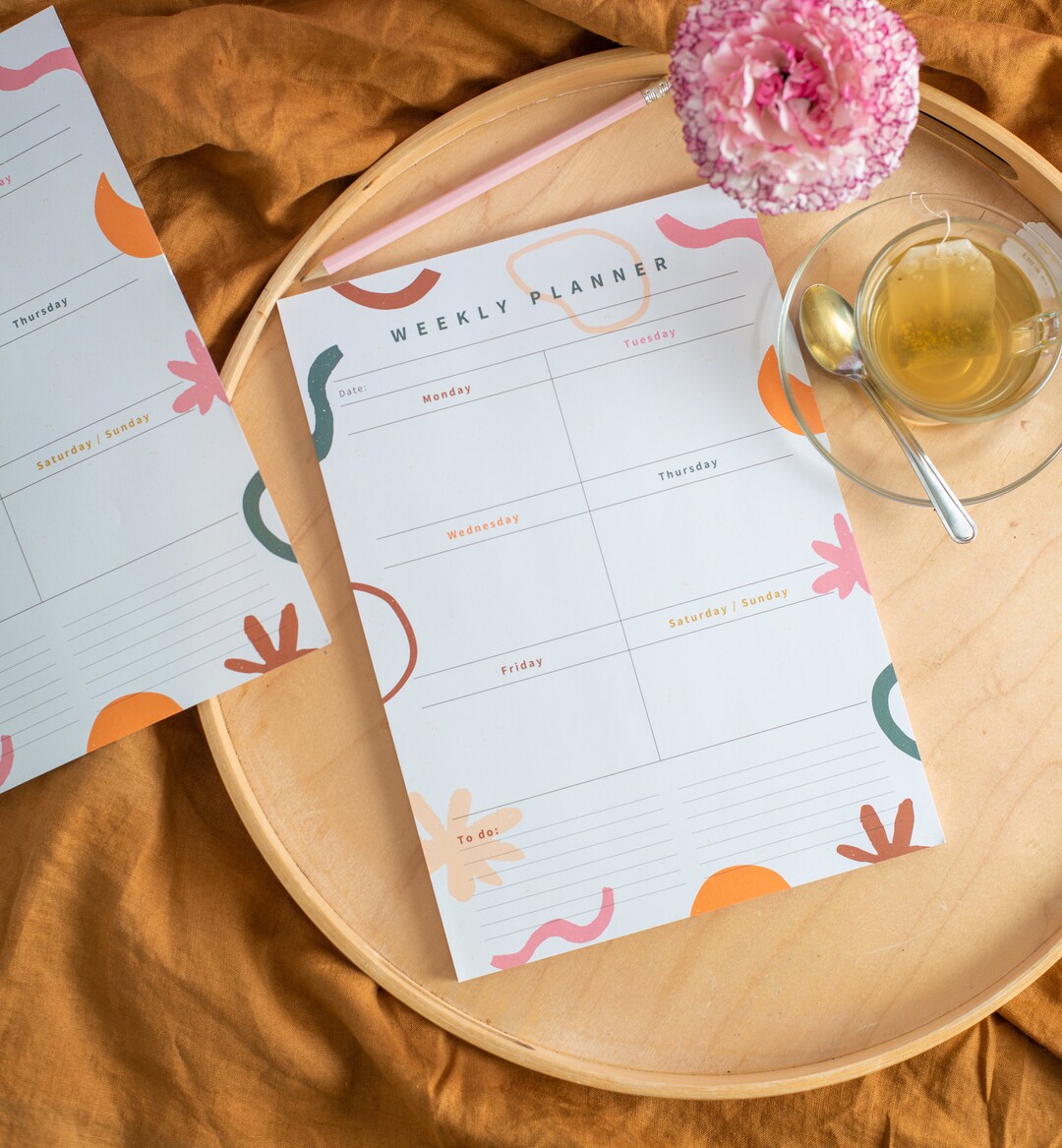 A4 Weekly Planner Pad Sweet Spot Portrait Planner Desk Etsy UK