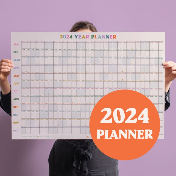 2025 Yearly Wall Planner Etsy Ireland