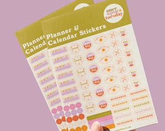 Planner & Calendar Stickers | Journal Stickers | Everyday Stickers | Recycled Paper