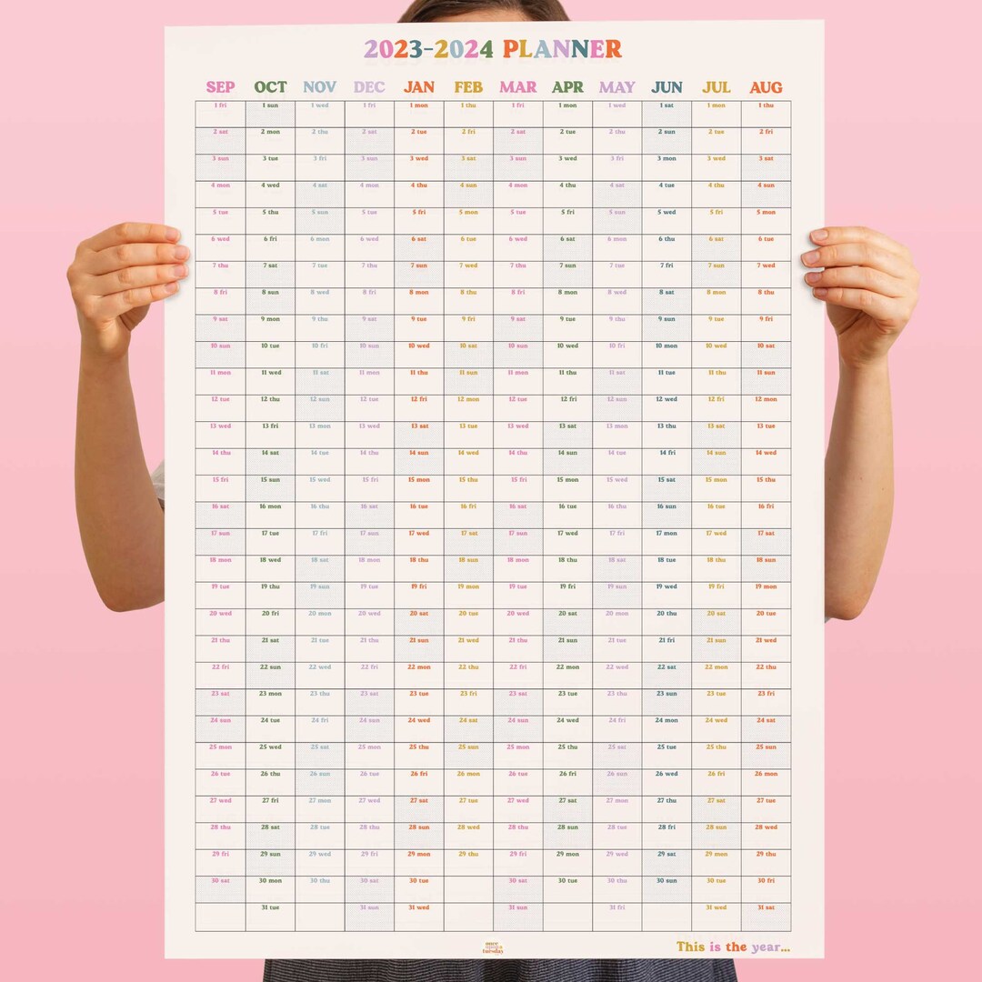 20232024 Wall Planner Academic Year This is the Year Etsy Australia