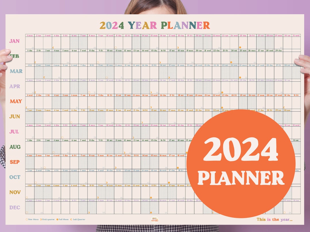 2024 Muurplanner Dit is het jaar Jaarplanner 2024 Etsy Nederland