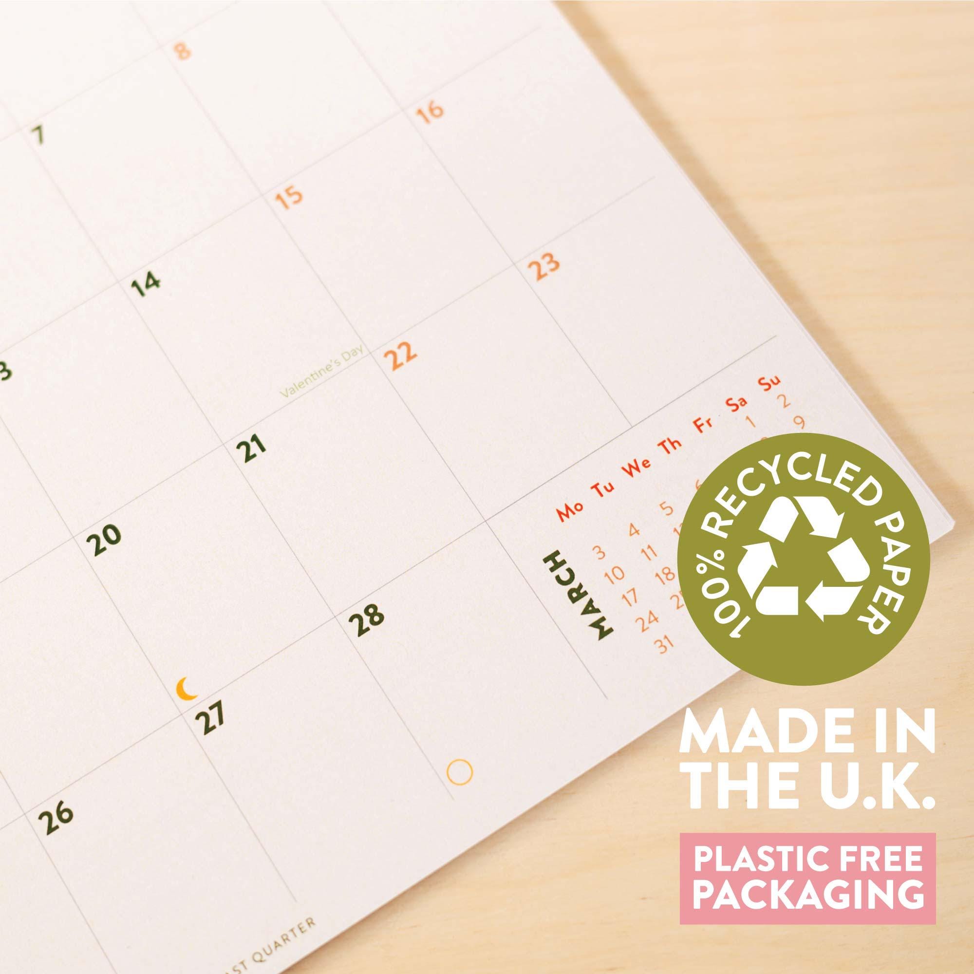 2025 Year Calendar Desert Dreams | A4 Monthly Planner | Boho Art Planner | 12 Month Hanging Calendar