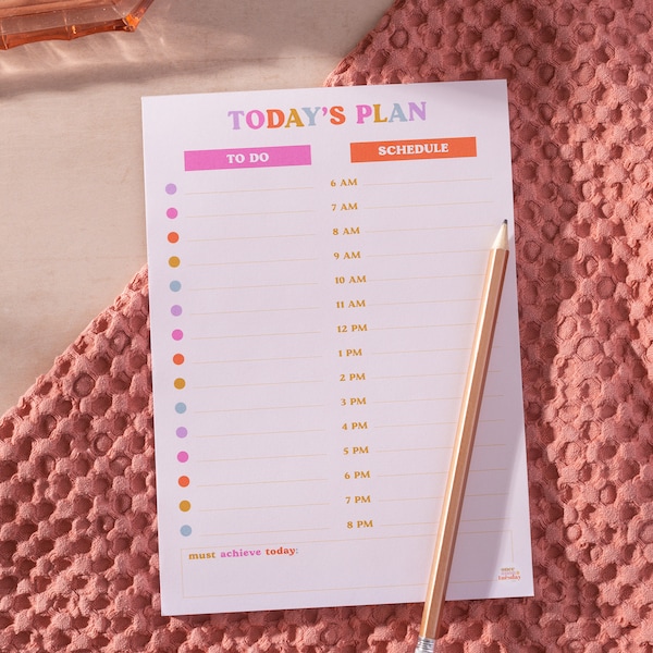 A5 Daily Planner Pad You Got This Hourly Planner Notepad | To-Do List | WFH Desk Pad | Productivity Pad | Everyday Planner | Magnetic Pad