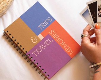 Travel Journal Trip Memory Book | Travel Notebook | Holiday Planner | Travel Diary | Adventure Log | Vacation Keepsake | 100% Recycled
