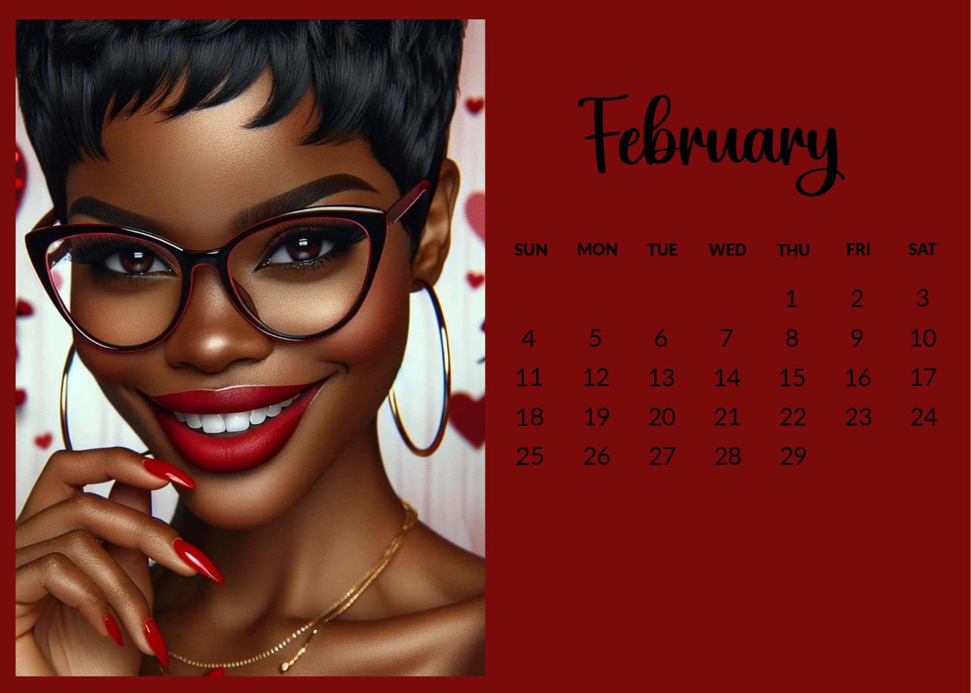 2024 Black Girl Magic Calendar Etsy