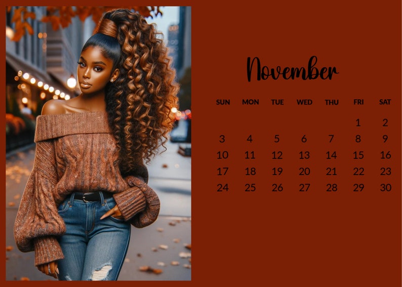 2024 Black Girl Magic Calendar Etsy
