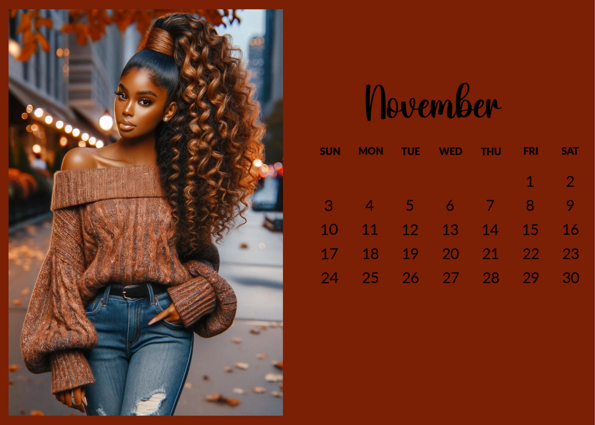 2024 Black Girl Magic Calendar Etsy